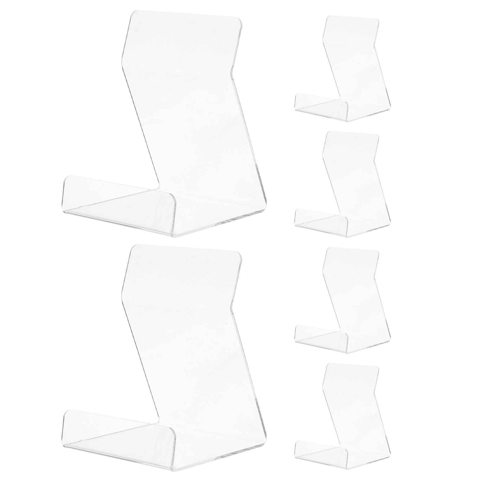 6 Pcs Acrylic Book Display Rac - Clear Acrylic Book Stand Holder ulasan dan harga