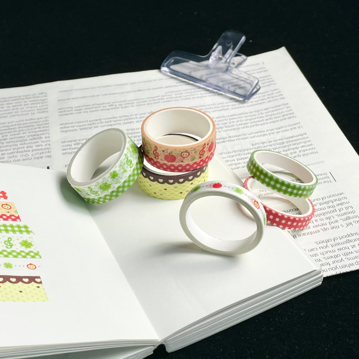 Retro Cartoon Washi Tape Apple - Blank Sheet Music Notebook ulasan dan harga