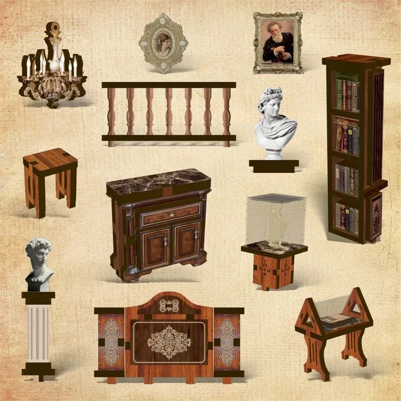 The philosophical Library Book - Diy Wooden Book Nook Kit Shelf Insert ulasan dan harga