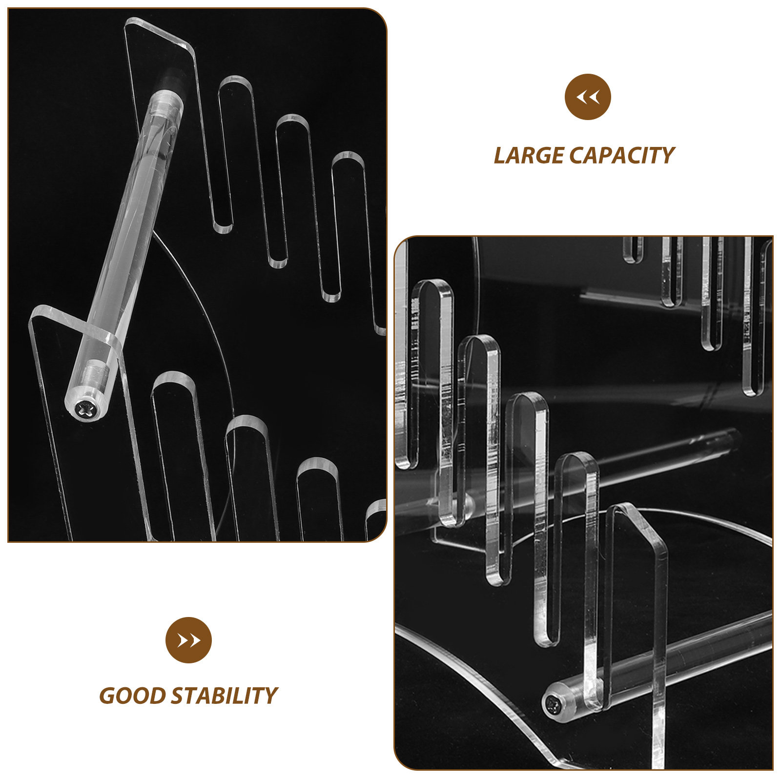 Tiered Acrylic Record Display  - Magazines ulasan dan harga