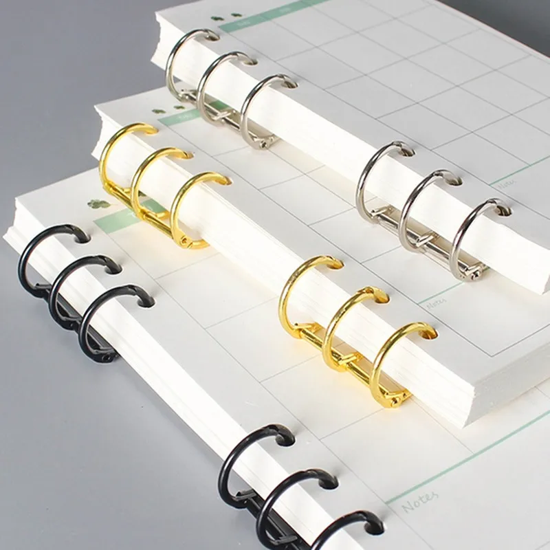 2pcs/set Metal Book Rings File - Stationery Books ulasan dan harga