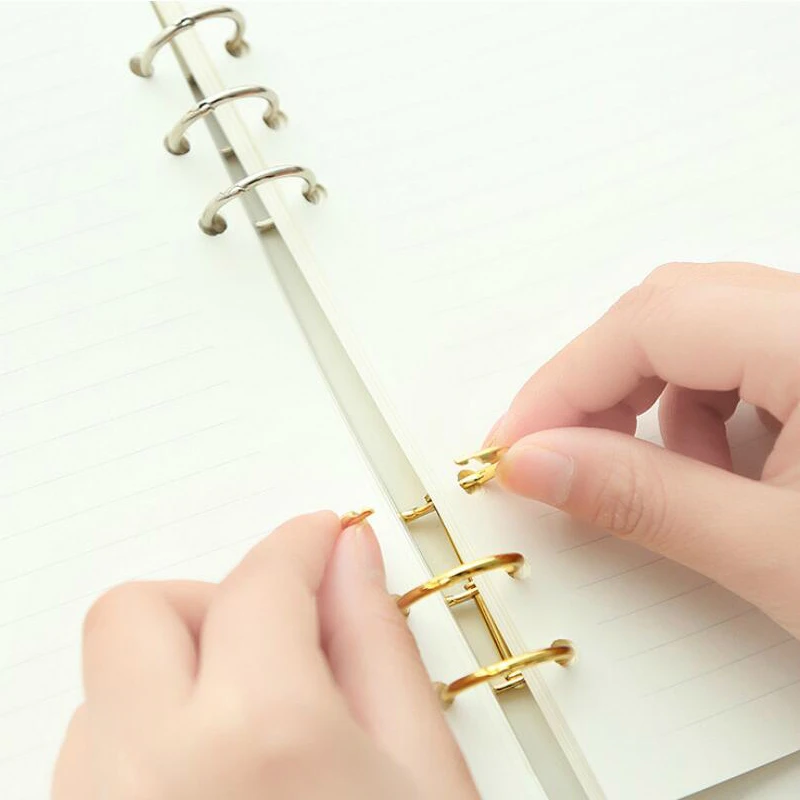 2pcs/set Metal Book Rings File - Stationery Books ulasan dan harga
