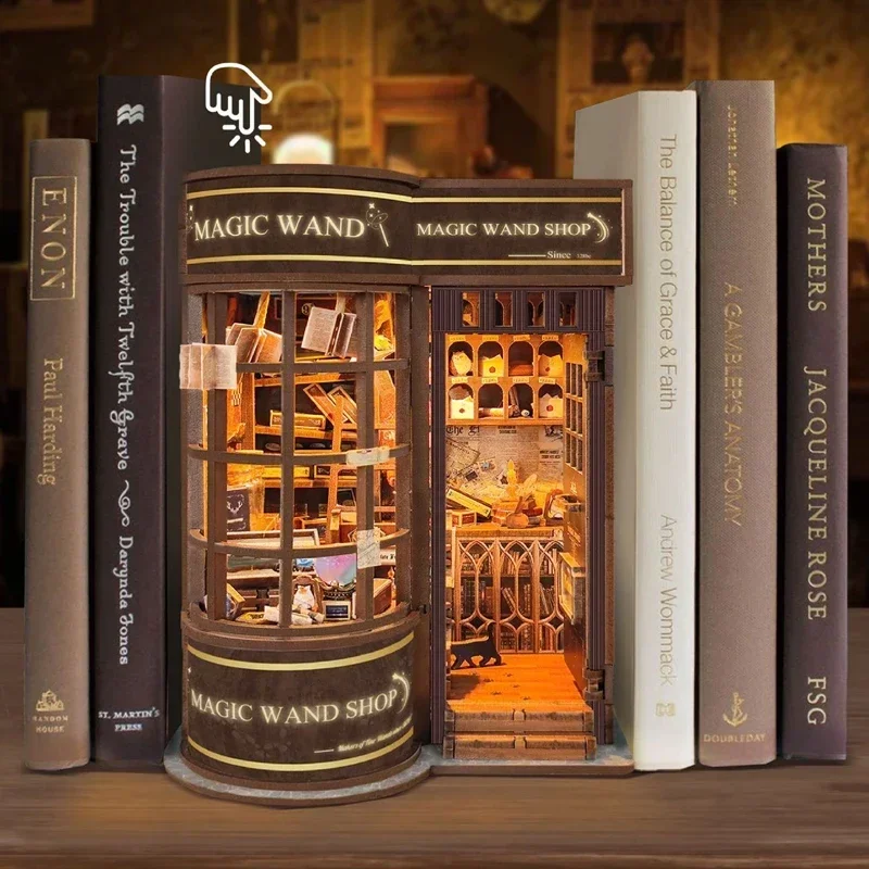DIY Wooden Miniature Model Kit - Diy Wooden Book Nook Kit Shelf Insert ulasan dan harga
