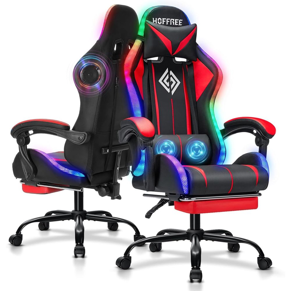 RGB Gaming Chair with Bluetoot - Music ulasan dan harga