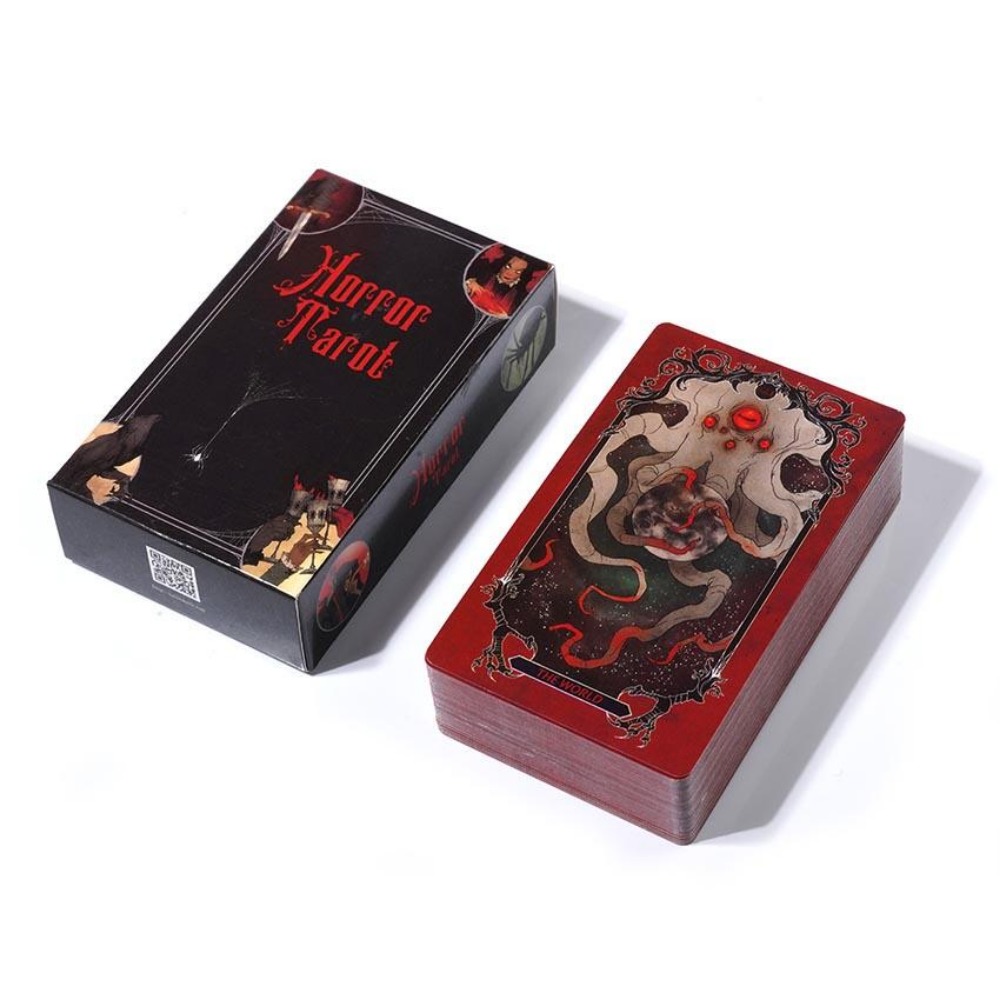10.3*6cm Horror Tarot Deck Car - Tarot Deck With Guidebook ulasan dan harga