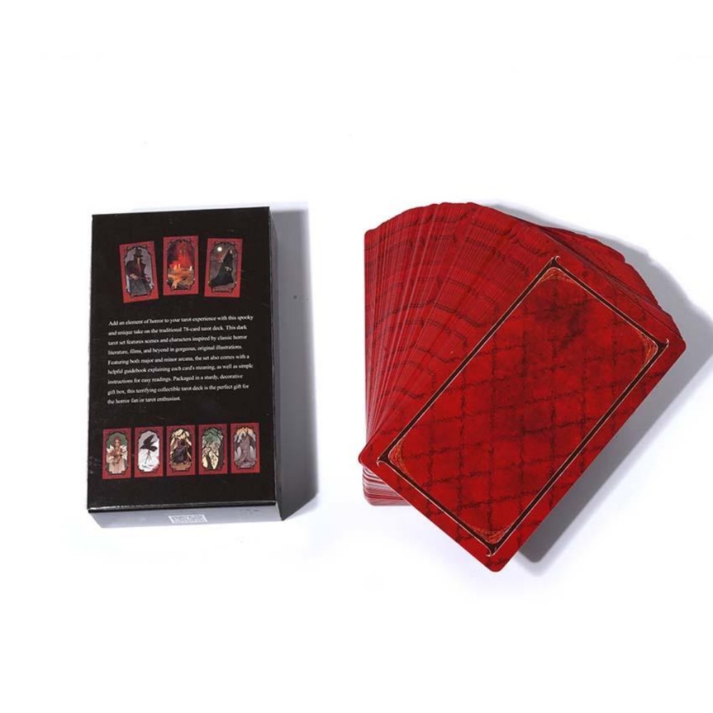 10.3*6cm Horror Tarot Deck Car - Tarot Deck With Guidebook ulasan dan harga
