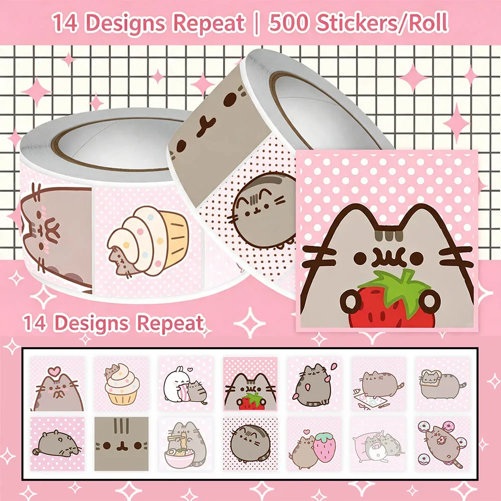 Hou 500pcs Pusheen Cartoon Cat - Books ulasan dan harga