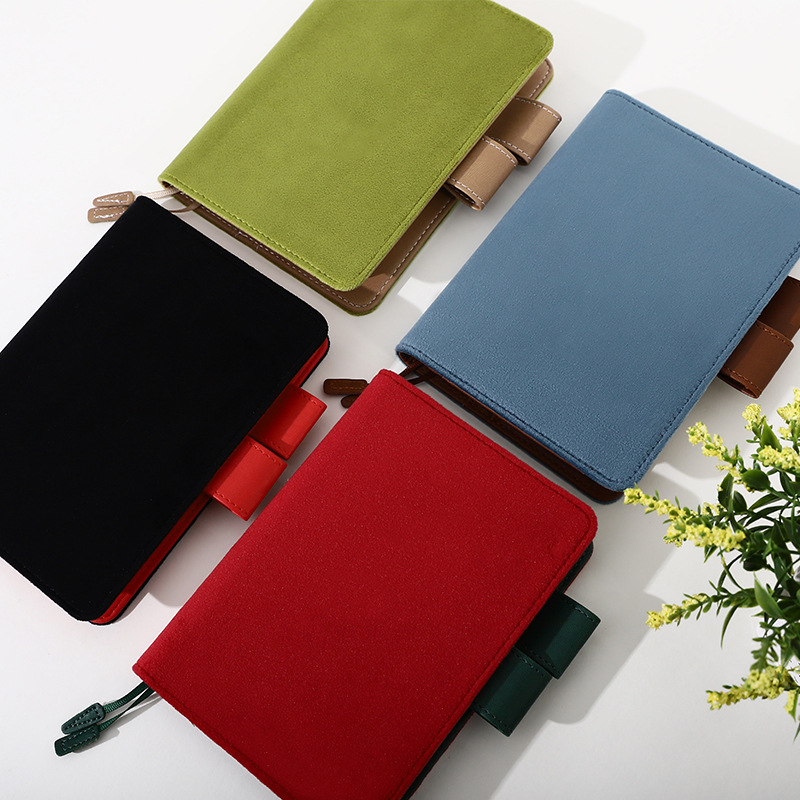 A6 Hobo French Velvet Fabric R - Vintage Leather Journal Notebook ulasan dan harga