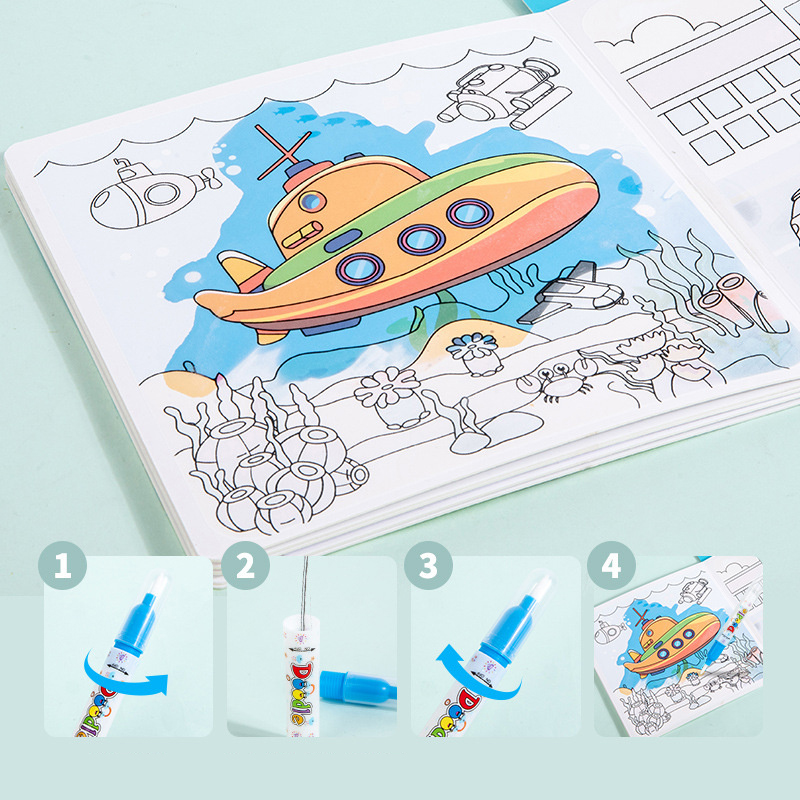 Magical Book Water Drawing Mon - Reusable Water Magic Coloring Book ulasan dan harga