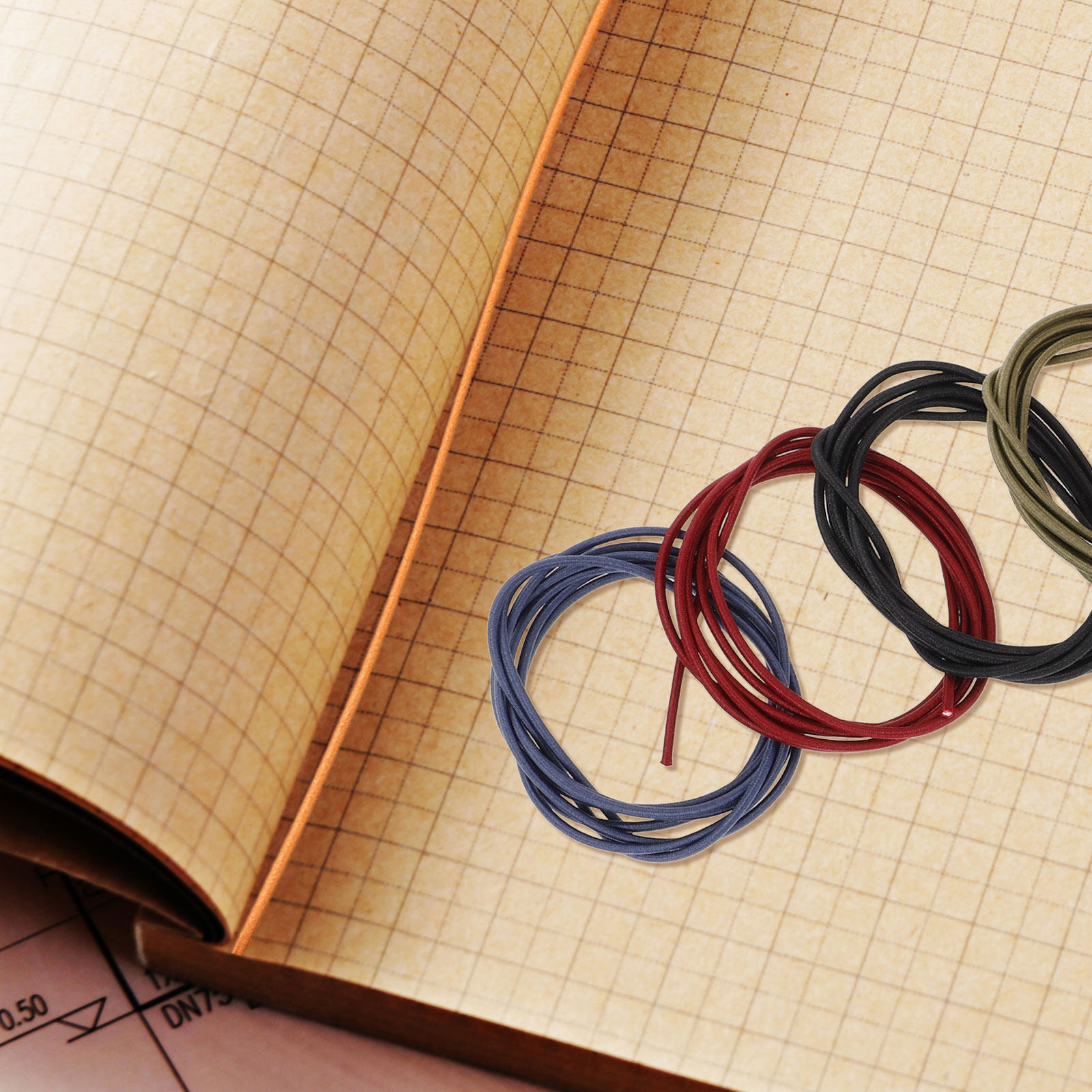 6Pcs Nylon Elastic Bands Stret - Stationery Books ulasan dan harga
