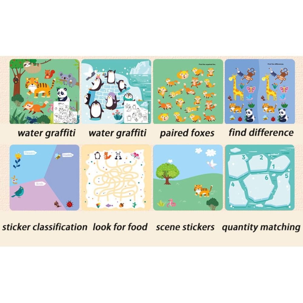 Reusable Water Drawing Montess - Reusable Water Magic Coloring Book ulasan dan harga