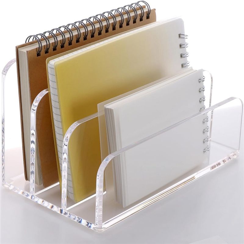 Voltvibe-3 Sections Clear Acry - Clear Acrylic Book Stand Holder ulasan dan harga