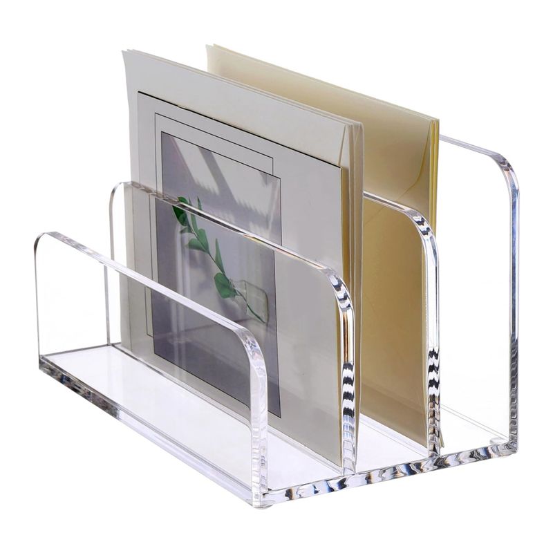 Voltvibe-3 Sections Clear Acry - Clear Acrylic Book Stand Holder ulasan dan harga